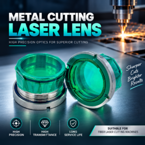 Metal cutting laser lens